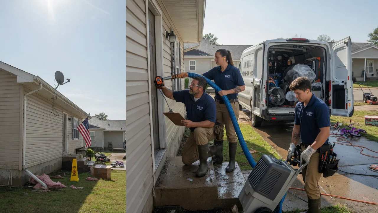 Ceiling Water Damage Restoration in Baskin, LA near me